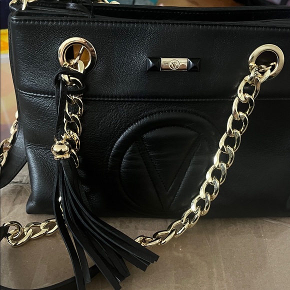 Mario Valentino women’s black leather purse, NWT - Picture 2 of 8